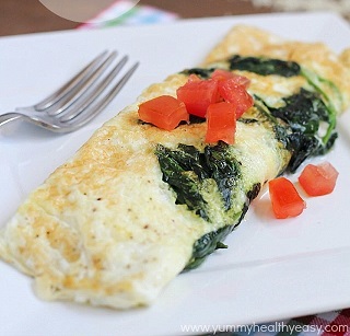 Spinach And Cheese Omelette
